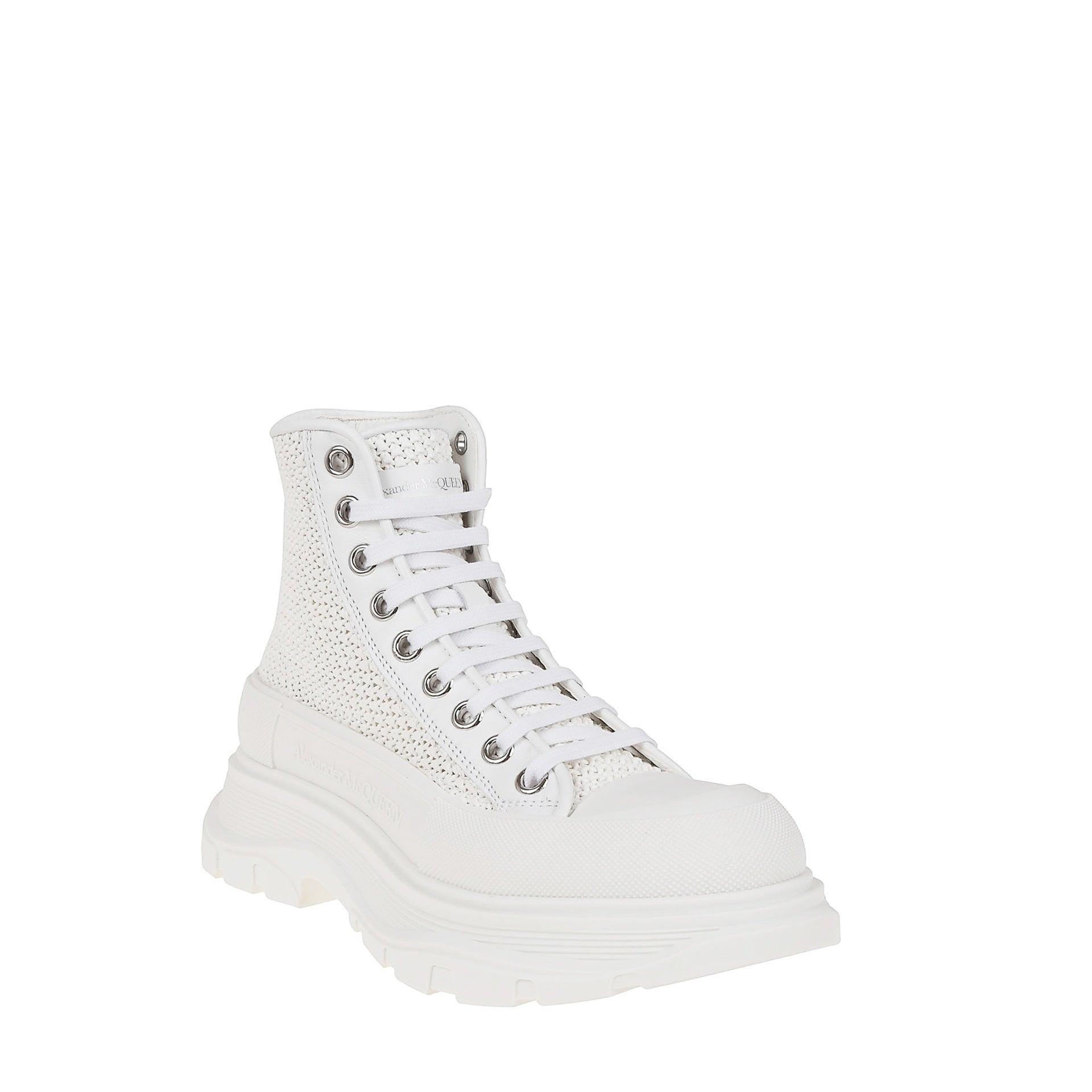 ALEXANDER MCQUEEN Tread Slick Boot In White Product Image