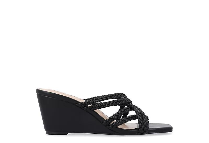 Journee Collection Womens Baylen Wedge Slip On Sandal Product Image