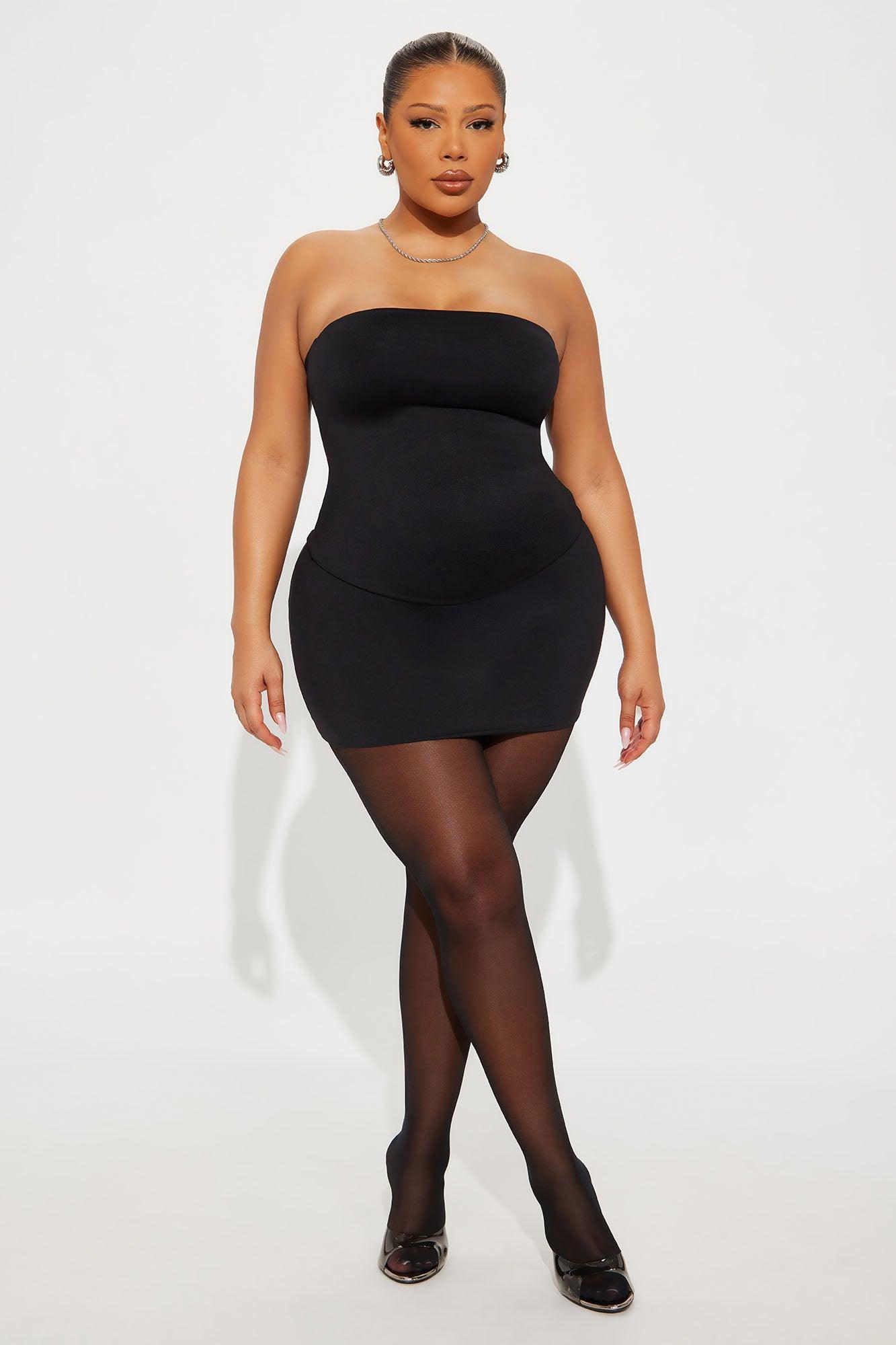 Contour Double Lined Tube Top - Black Product Image