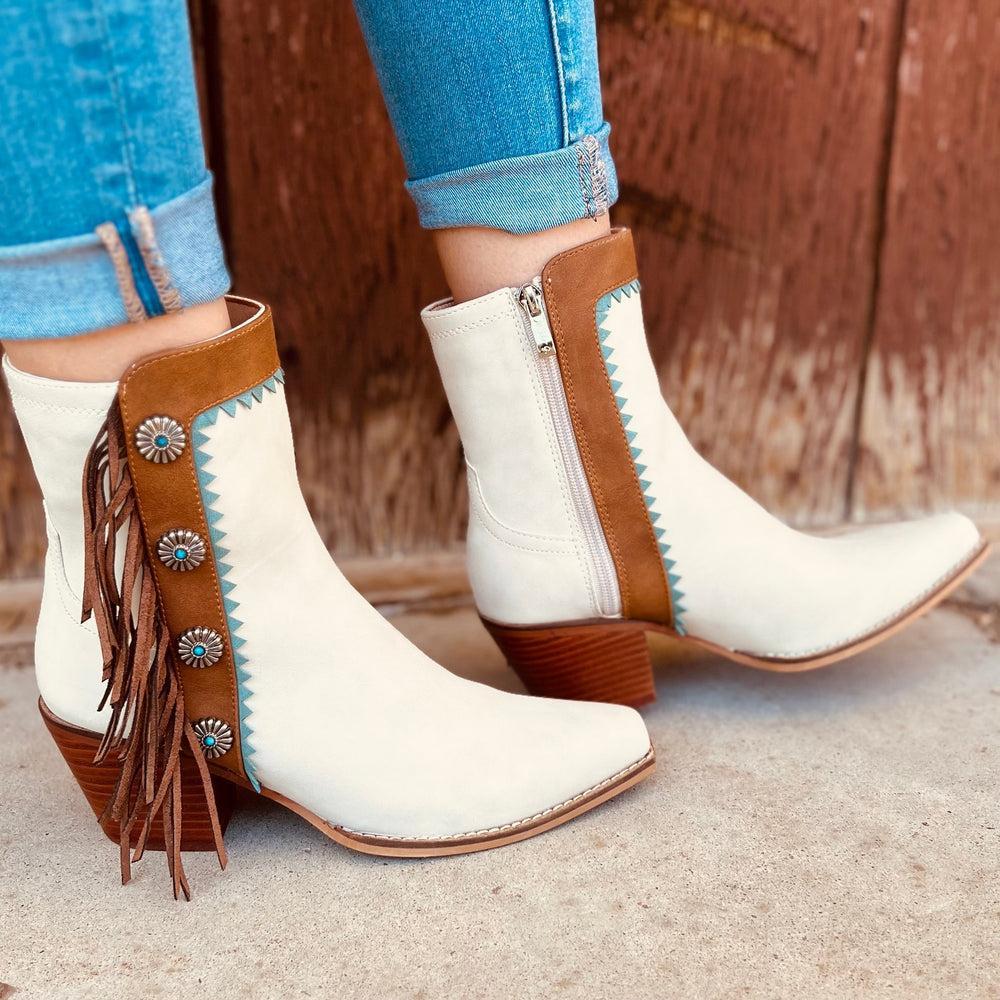Gizelle Fringe Boots Product Image