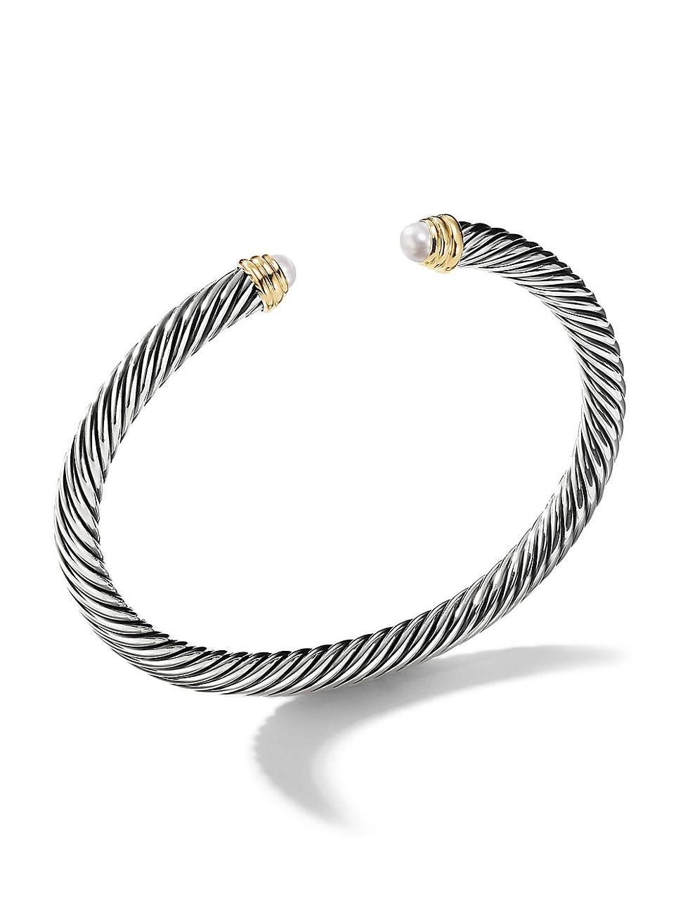 David Yurman Cable Classics Bracelet with Blue Topaz and Gold Product Image