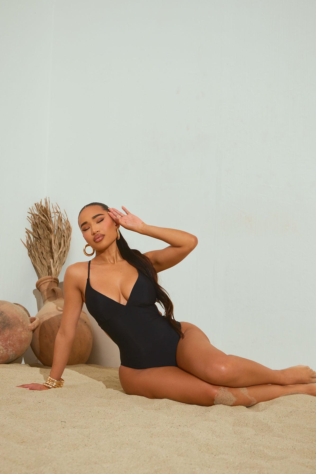Shania 1 Piece Swimsuit - Black Product Image