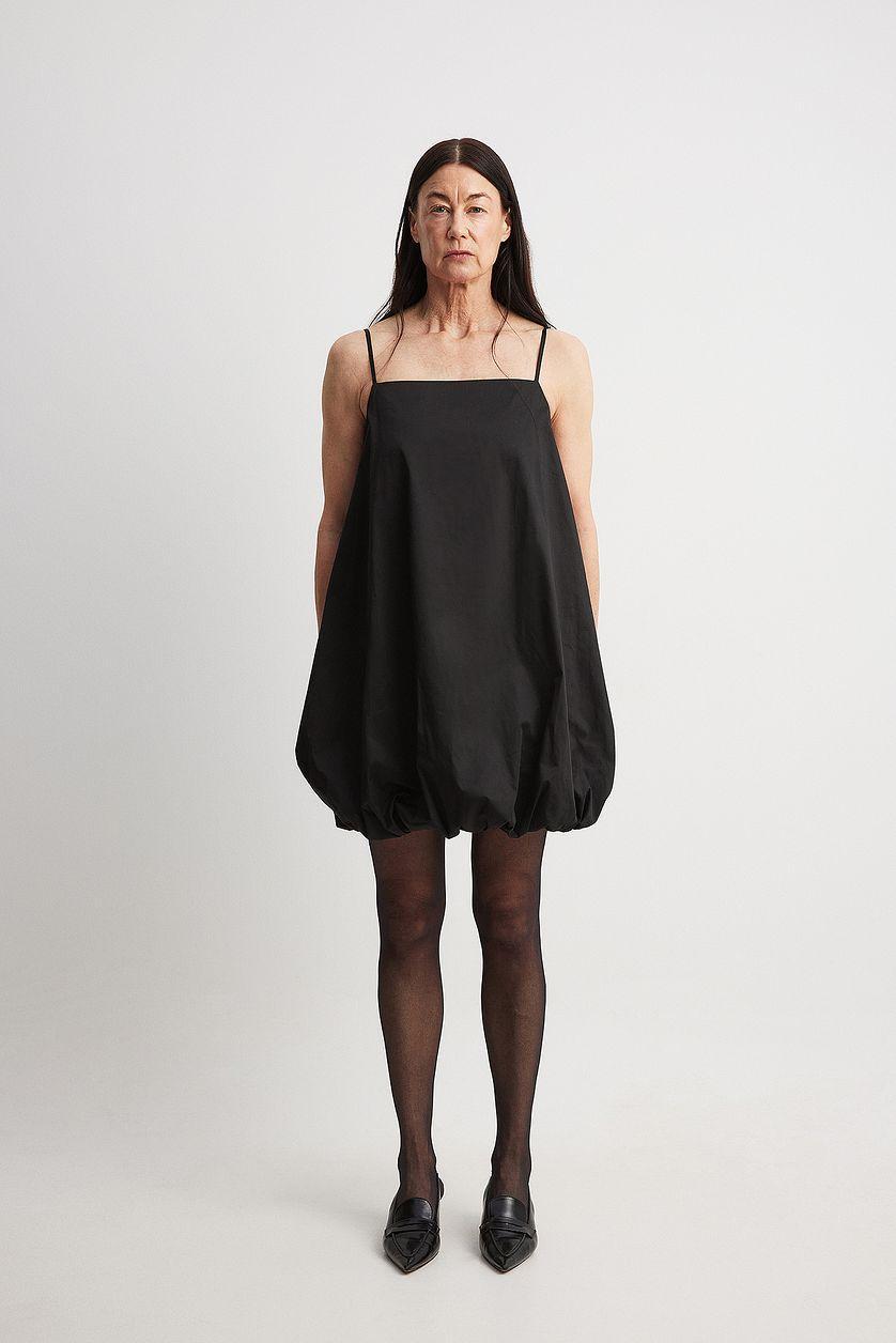 Thin Strap Volume Skirt Mini Dress Product Image