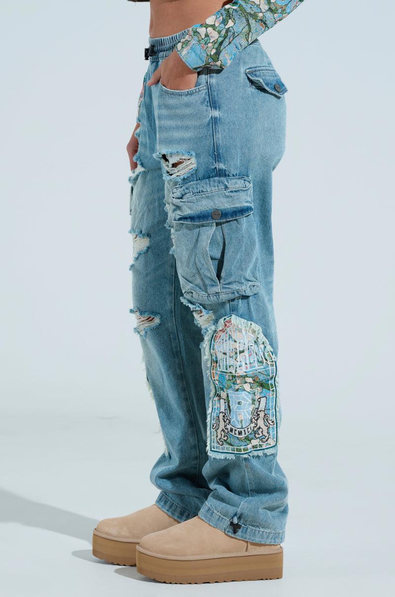 OUT OF THIS WORLD DENIM JOGGER Product Image