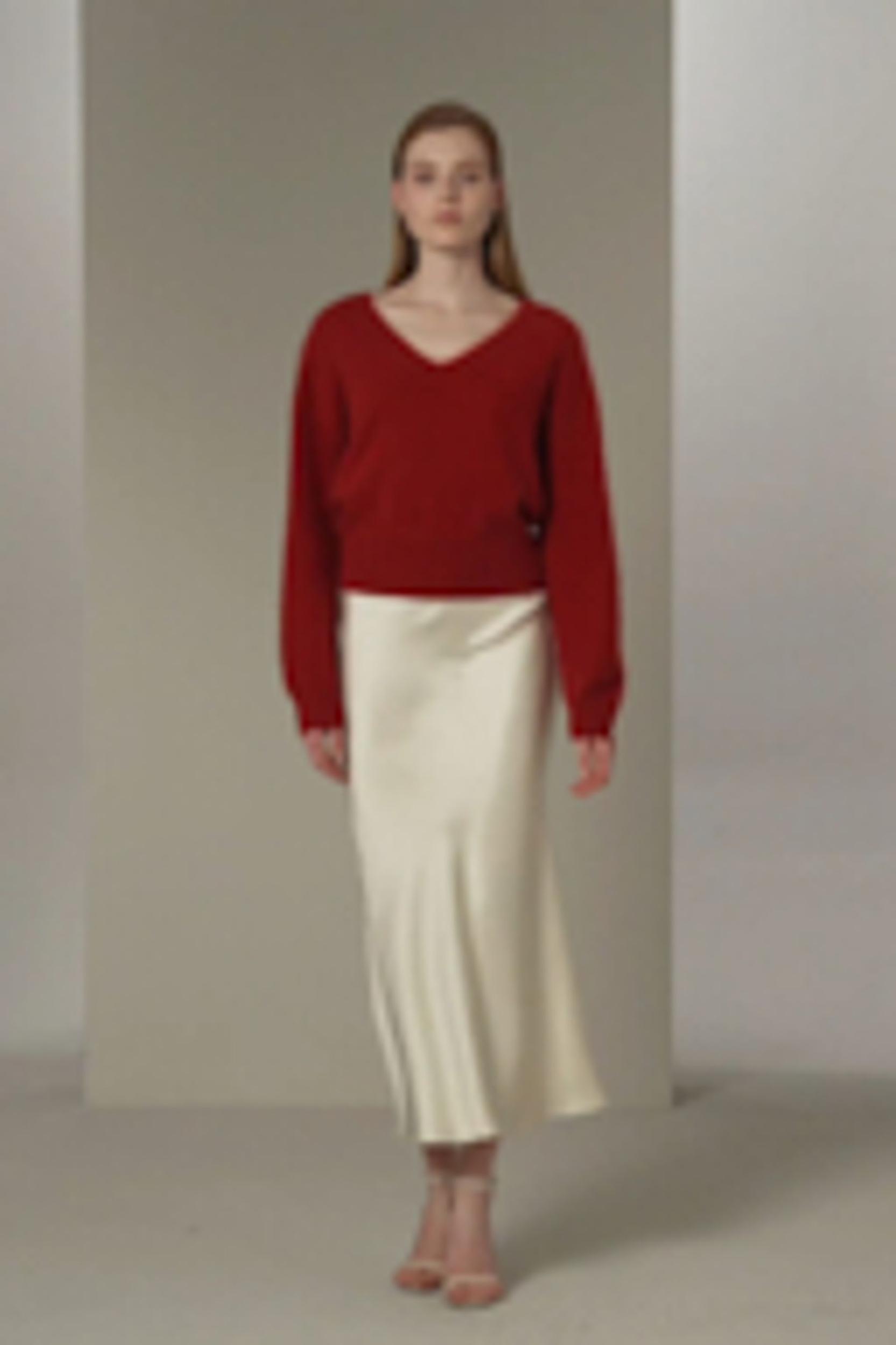 Silk Maxi Skirt with Flare Hem Product Image