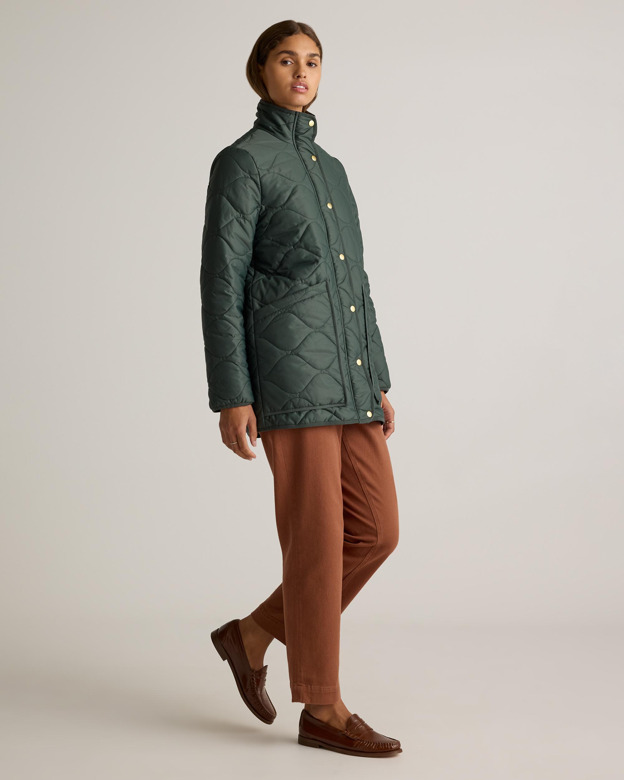 Quince | Women's Featherless Quilted Long Puffer Jacket Size XL, Nylon Product Image
