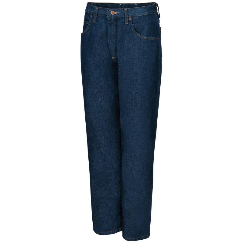 Men's Red Kap Relaxed-Fit 5-Pocket Jeans, Size: 40 X 32, Dark Blue Product Image