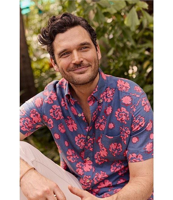 Southern Tide Blossom Bliss Short Sleeve Woven Shirt Product Image
