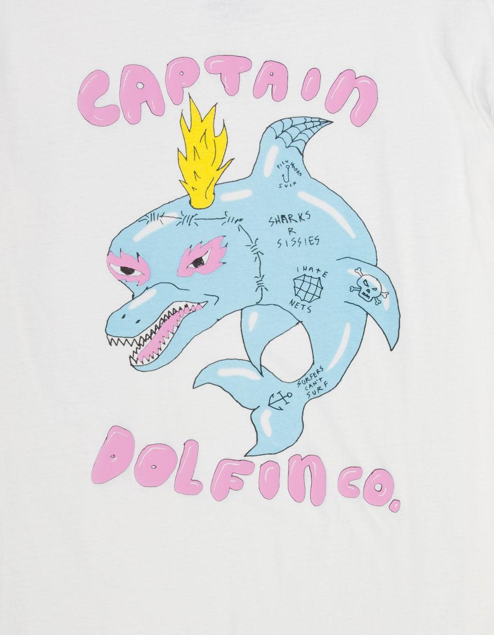 CAPTAIN FIN Ozzy Wrong Dolfin Mens Tee - OFF WHITE Product Image