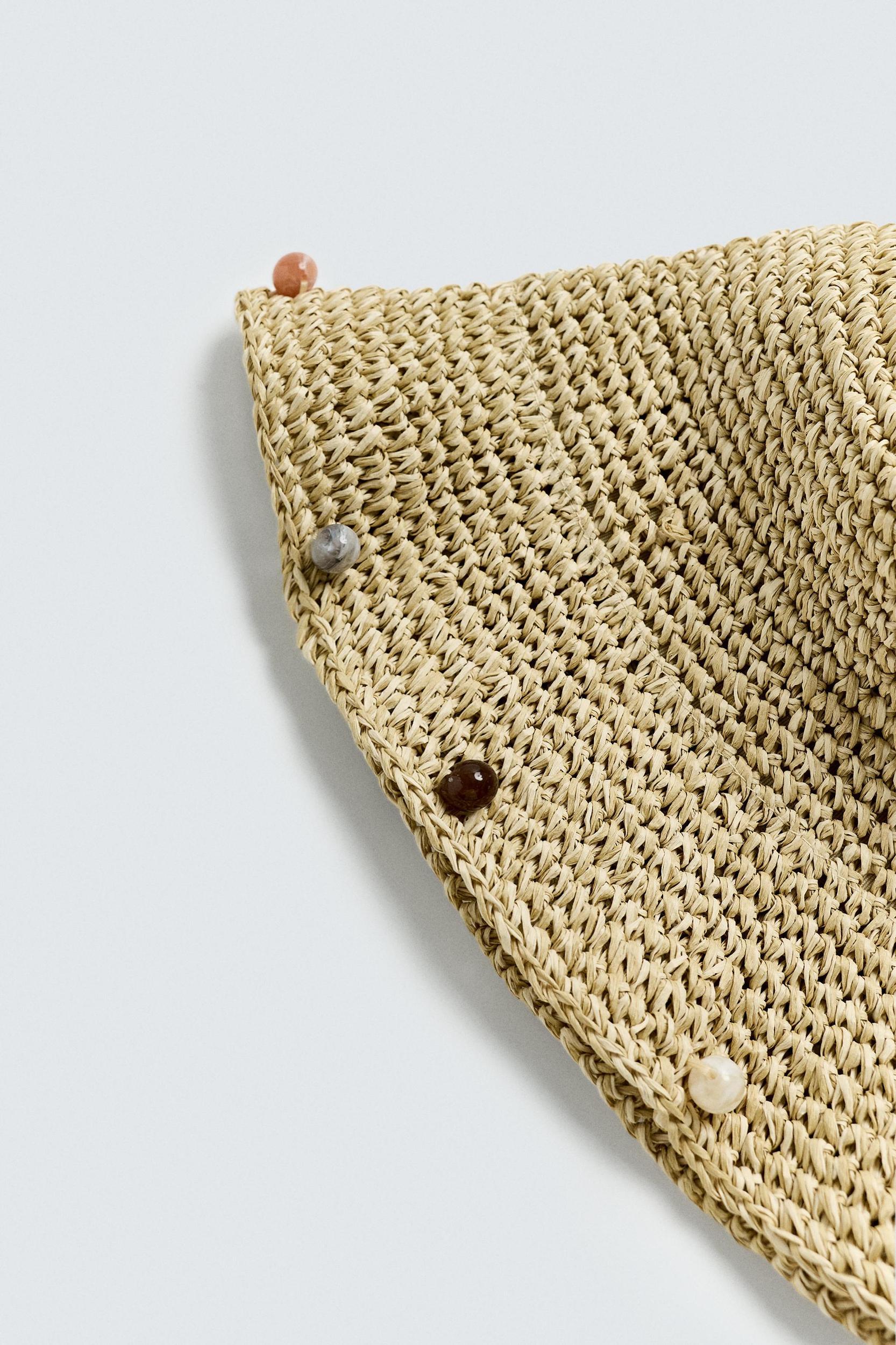 BEADED CROCHET HAT Product Image