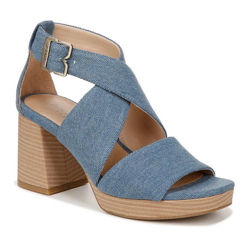 Dr. Scholl's Maya Block Heel Sandal Microfiber) Women's Sandals Product Image