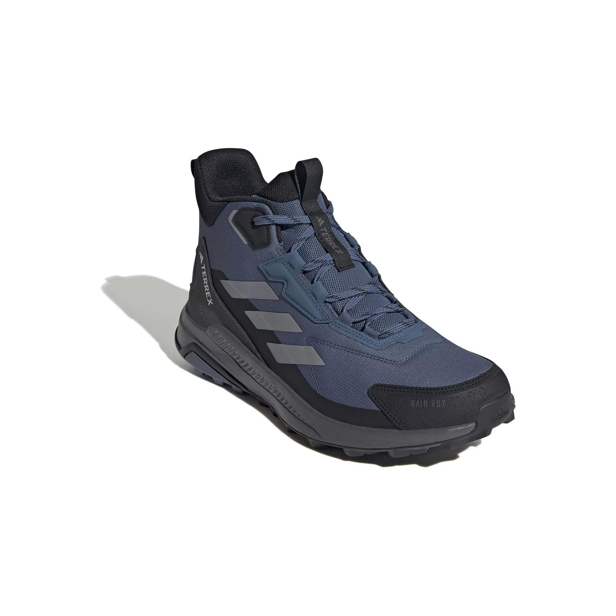 adidas Terrex Anylander Mid Rain.Rdy Hiking Shoes, Men's, Size: 14, Steel Gray Black Product Image