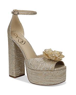 Sam Edelman Womens Kori Flora High Heel Platform Sandals Product Image