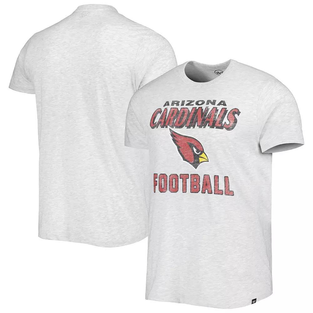 Men's '47 Heathered Gray Arizona Cardinals Dozer Franklin Lightweight T-Shirt, Size: 3XL, Grey Product Image