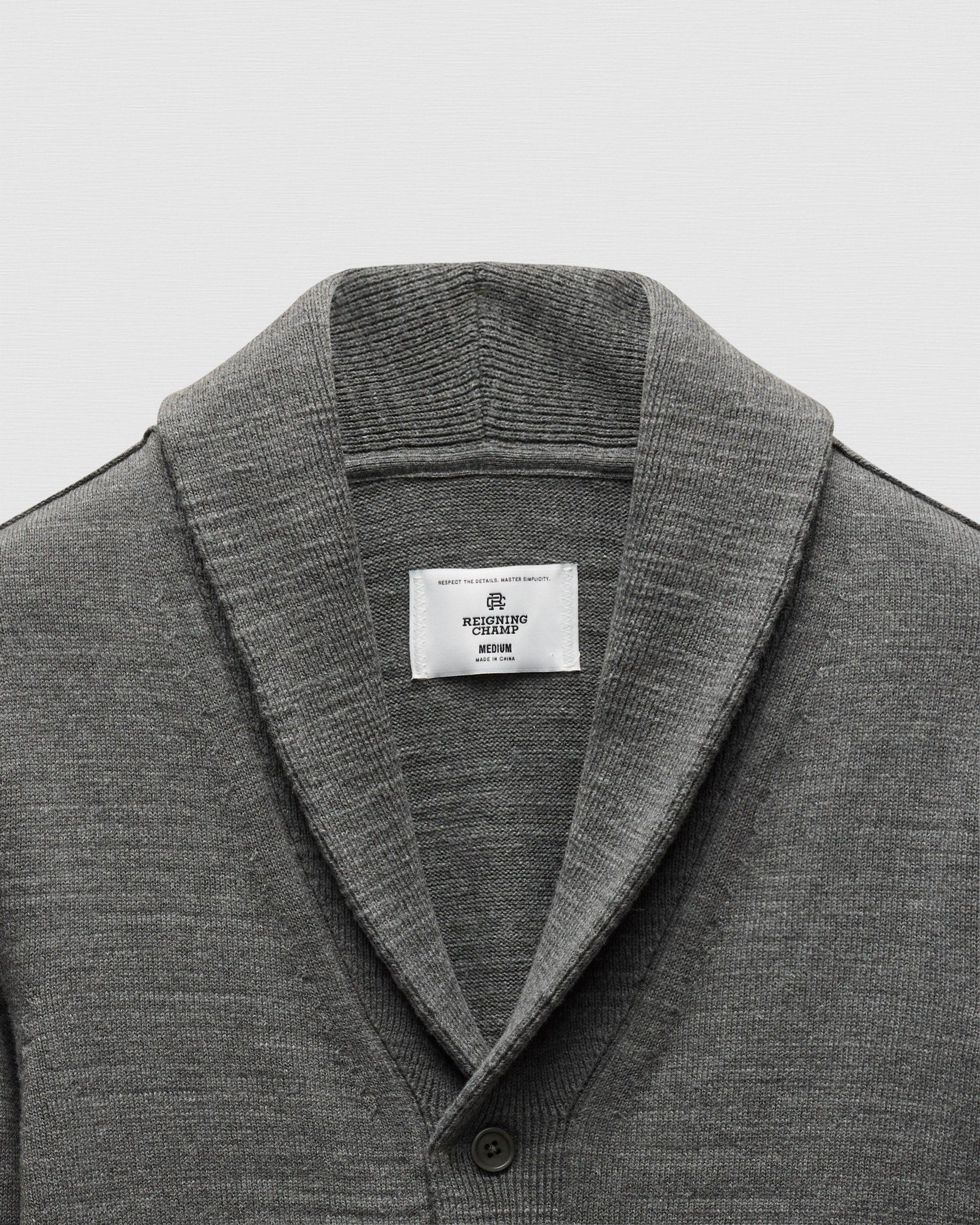 Cotton Slub Laurel Shawl Cardigan Male Product Image