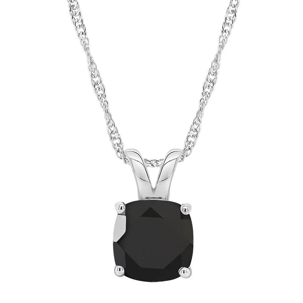 Alyson Layne 14k Gold Cushion Black Onyx Pendant Necklace, Women's, Size: 18" Product Image