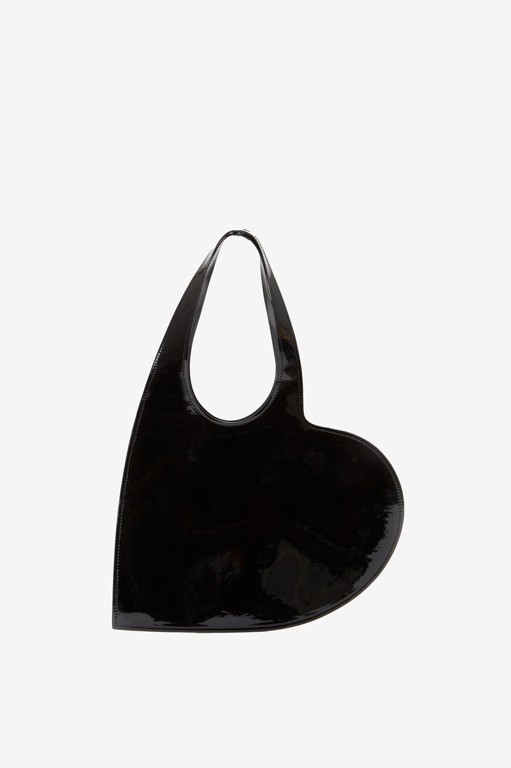 Patent Mini Heart Tote Bag Product Image
