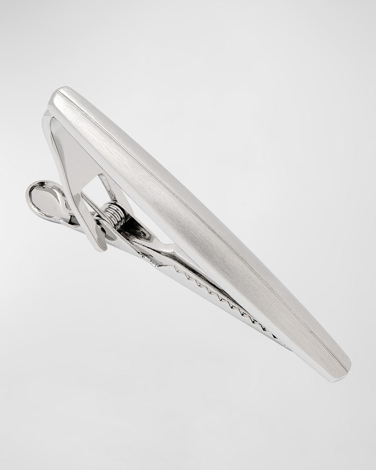 Link Up Two Tone Rhodium Plated Short Tie Bar Product Image