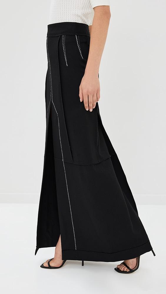 Victoria Beckham Deconstructed Floor Length Skirt | Shopbop Product Image