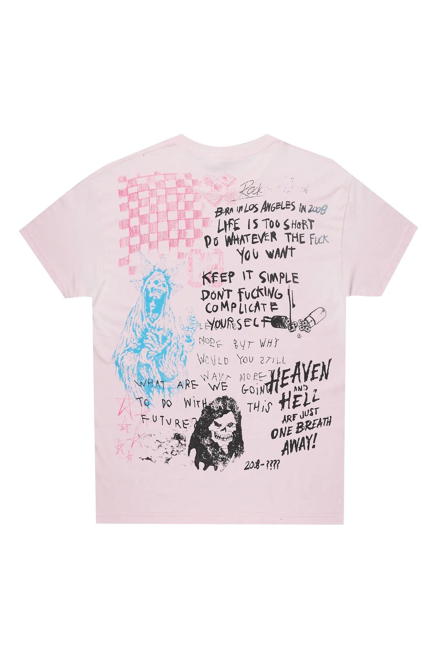 Shamirra Pink Oversized T-Shirt Female Product Image