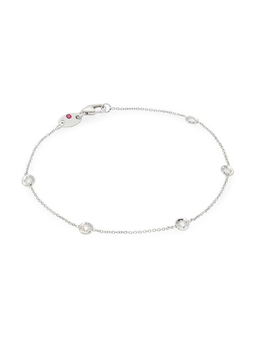 Roberto Coin 18K White Gold Bezel Diamond Bracelet Product Image