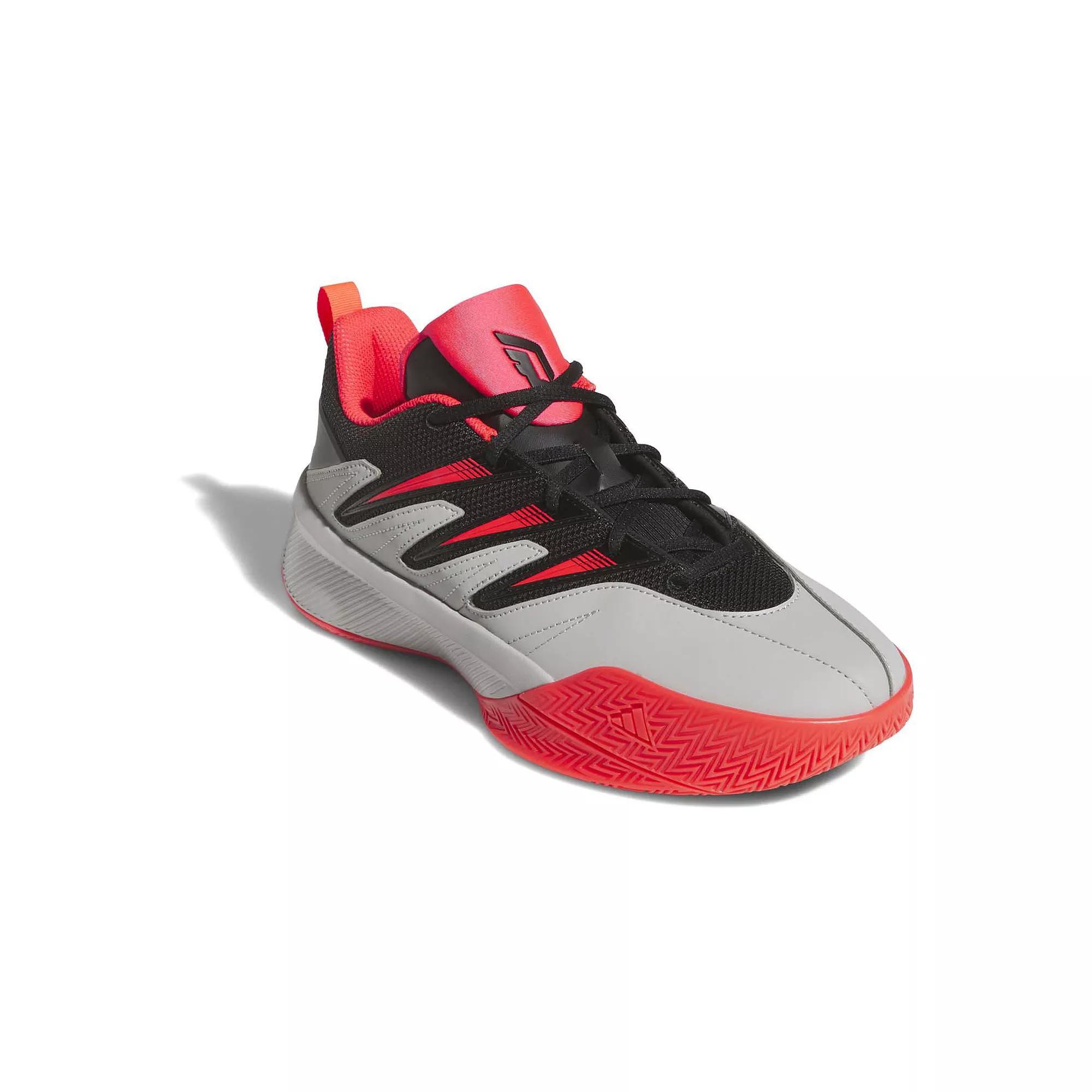 adidas Dame Certified 3.0 Low Men's Basketball Shoes, Size: 9.5, Black Red Gray Product Image