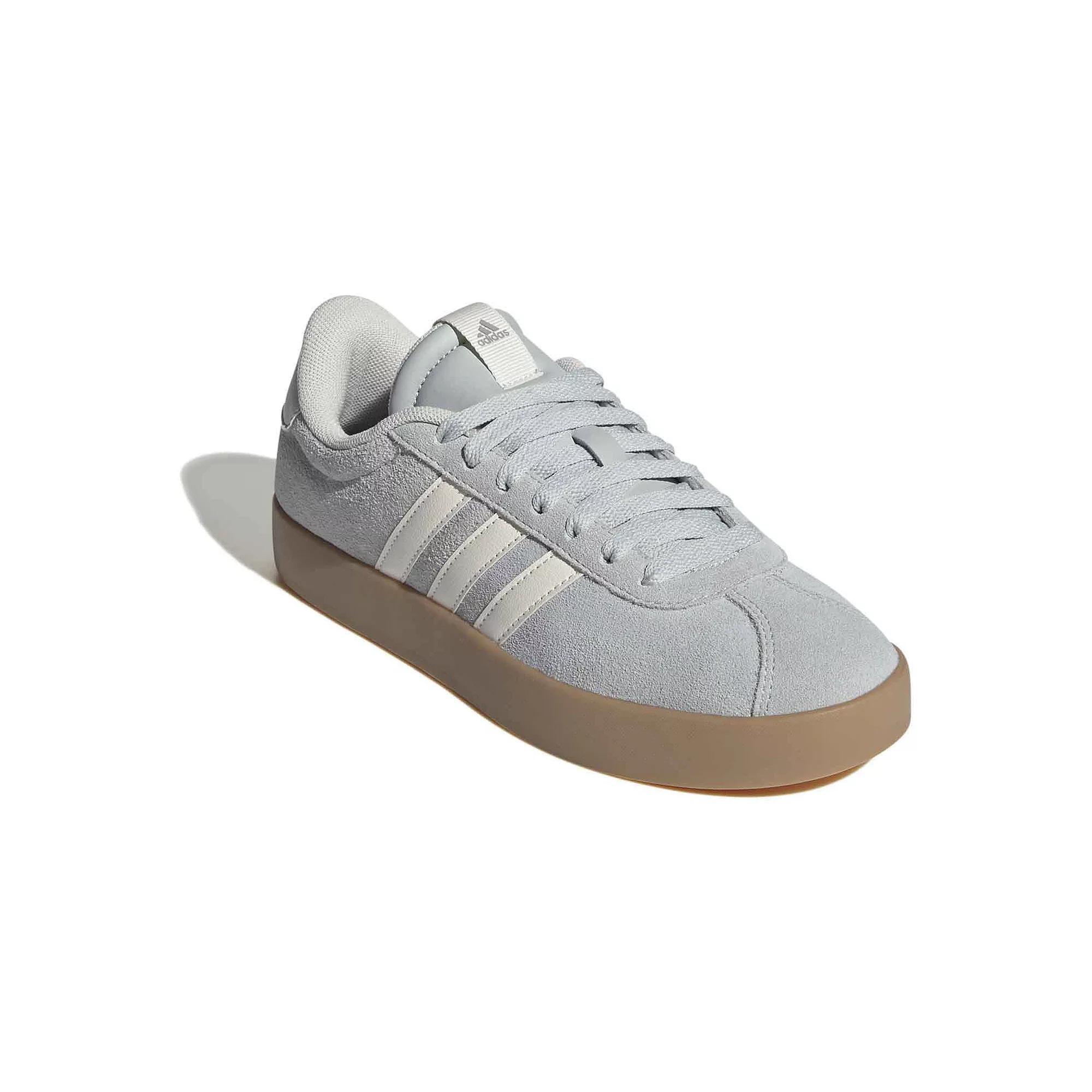 adidas VL Court 3.0 Women's Shoes, Size: 5.5, Gray Off White Gum Product Image
