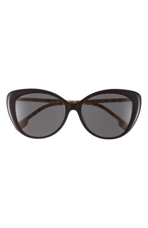 Check Acetate Cat-Eye Sunglasses Product Image
