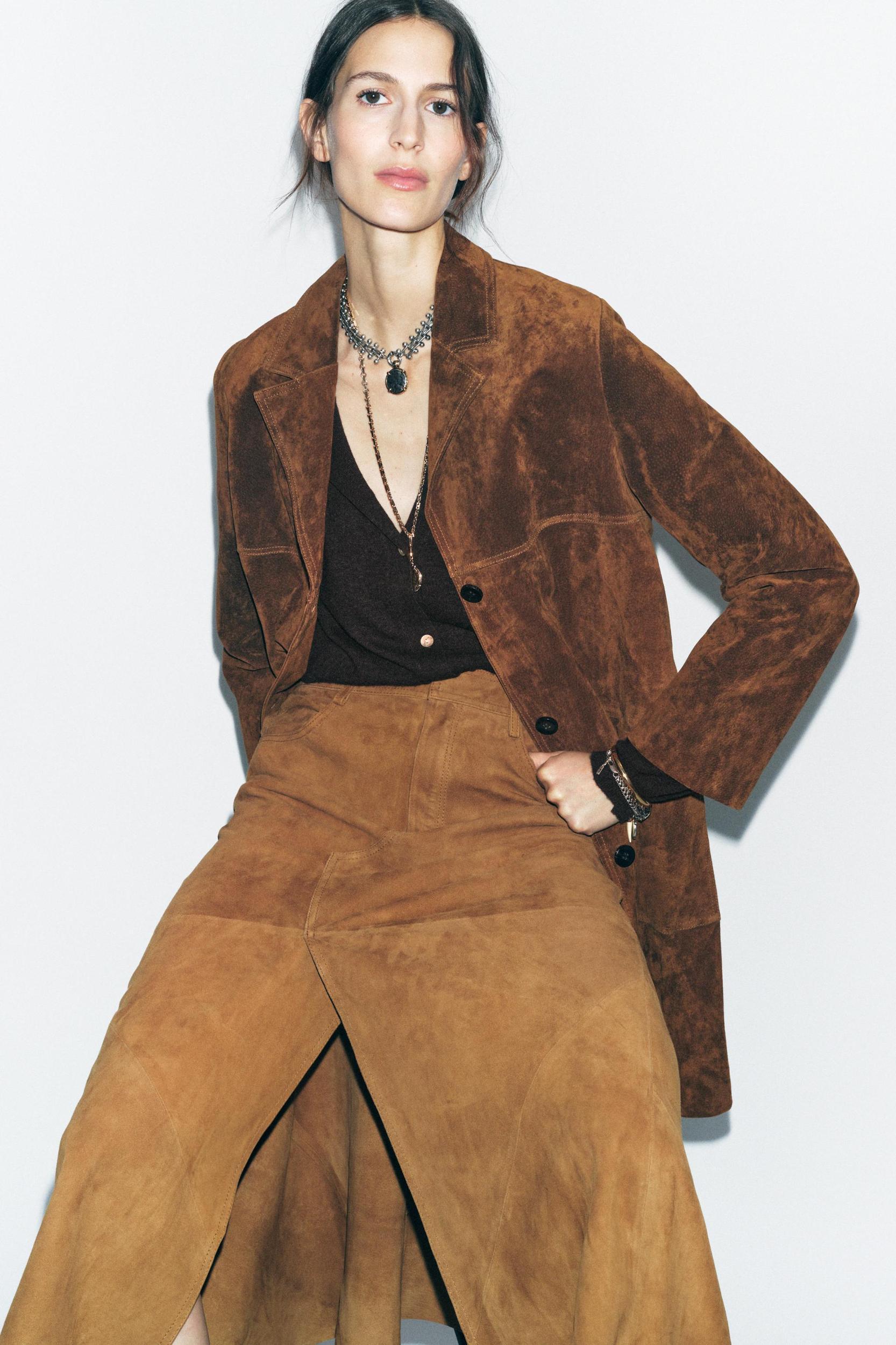 ZW COLLECTION LIMITED EDITION 100% SUEDE COAT Product Image