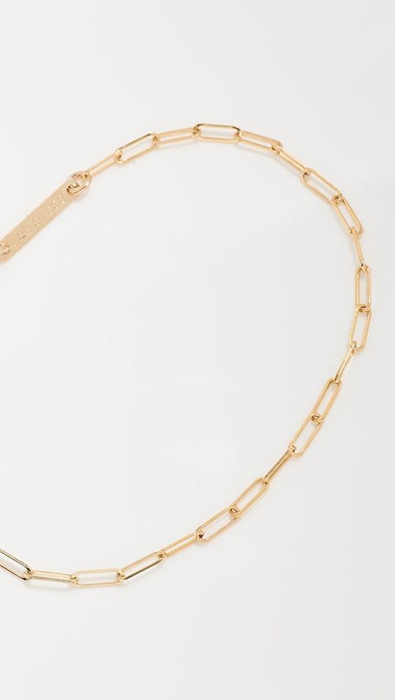 Zoe Chicco 14k Small Paperclip Chain Bracelet | Shopbop Product Image