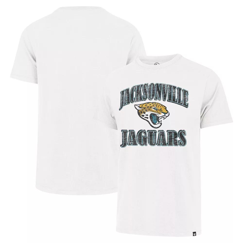 Men's '47 White Jacksonville Jaguars Overrun Franklin T-Shirt, Size: XL Product Image