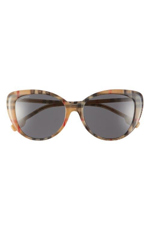 Check Acetate Cat-Eye Sunglasses Product Image