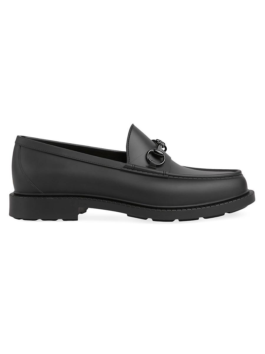 Mens New Dark Rubber Bit Loafers Product Image