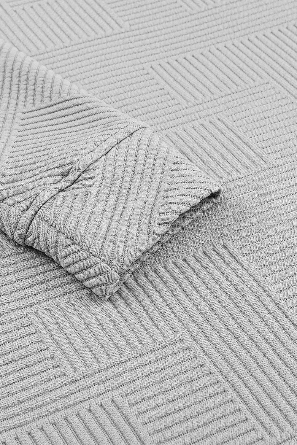 Textured Long Sleeve Top + Shorts Set Product Image