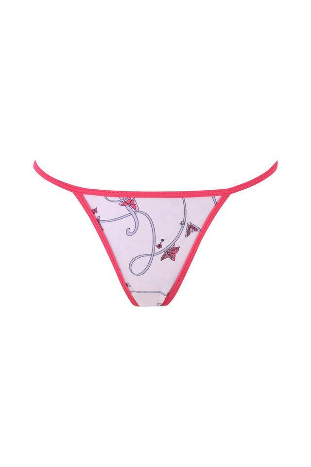 CORDELIA 2.0 BIKINI TOP - PINK : BUTTERFLY RIBBON Product Image