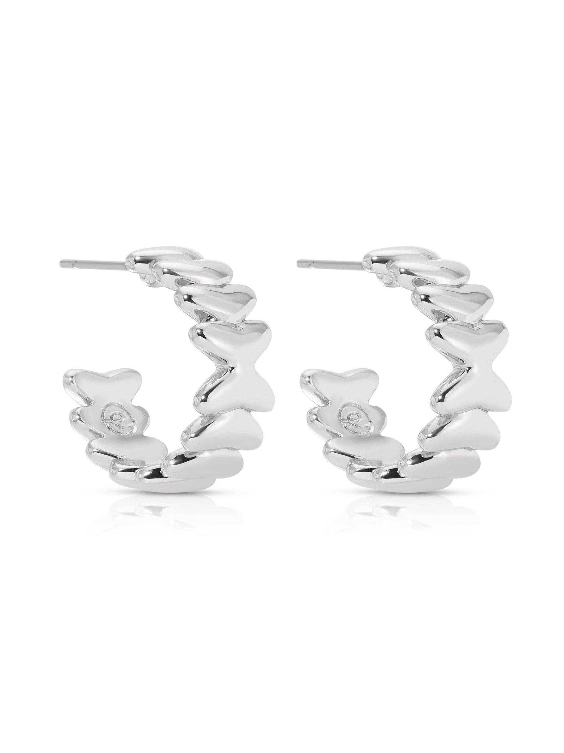 Small Metal Moderna Hoops Product Image