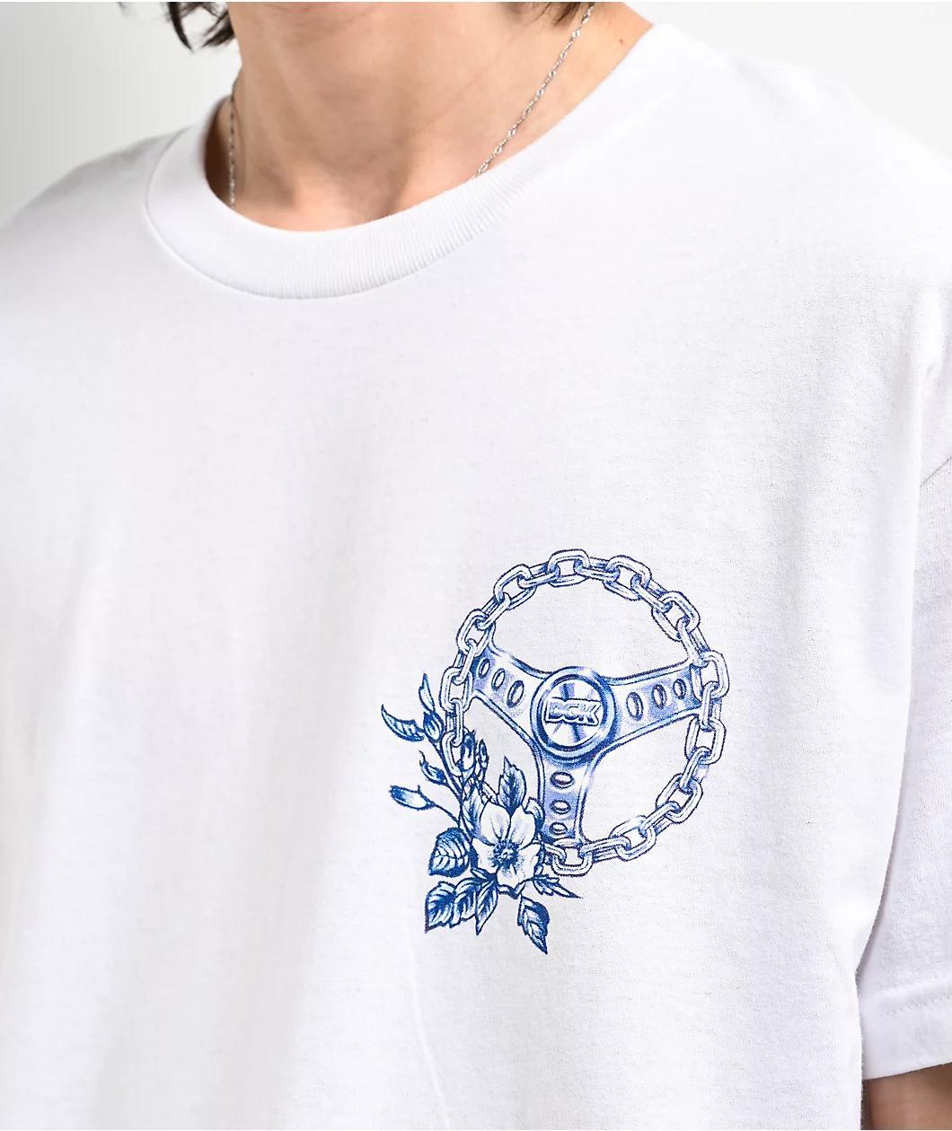 DGK Rollin Lo' White T-Shirt Product Image