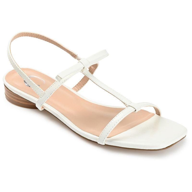 Journee Zaidda Women's T-Strap Sandals, Size: 6, Pink Product Image
