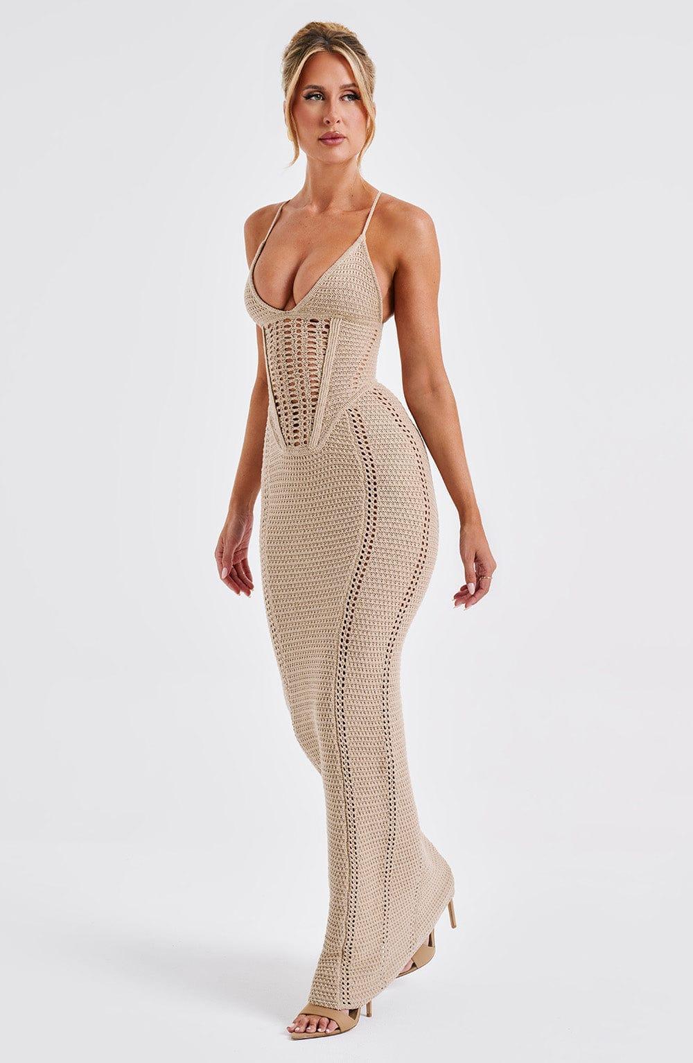 Xanthe Maxi Dress - Beige Product Image