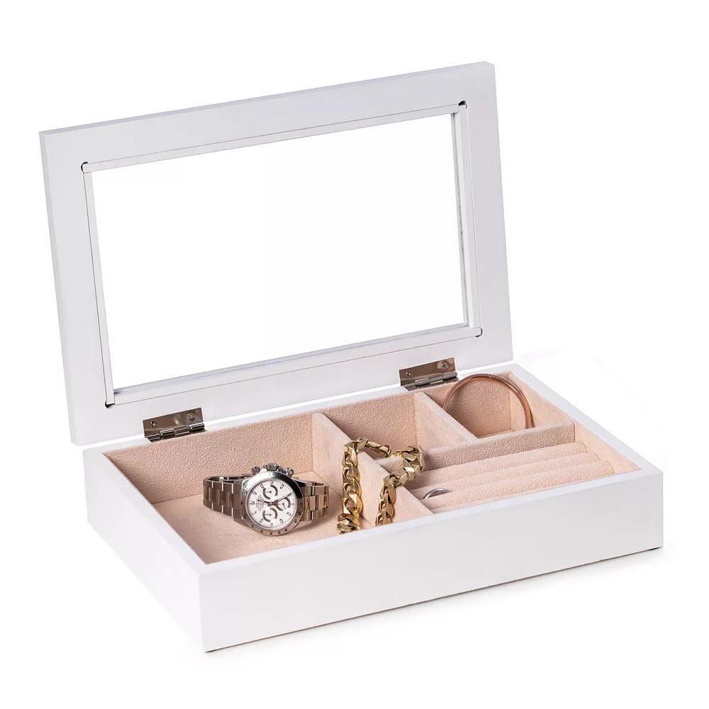 Penelope Monogrammed Wood Jewelry Box, Women's, Z Product Image