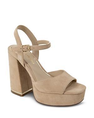 Kenneth Cole Womens Dolly Ankle Strap Espadrille Platform Sandals Product Image