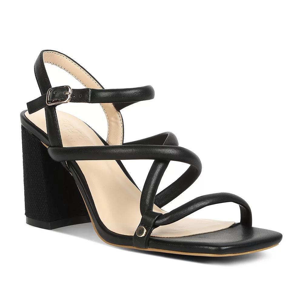 Rag & Co Women's Strappy Block Heel Dress Sandals, Size: 5, Brown Product Image