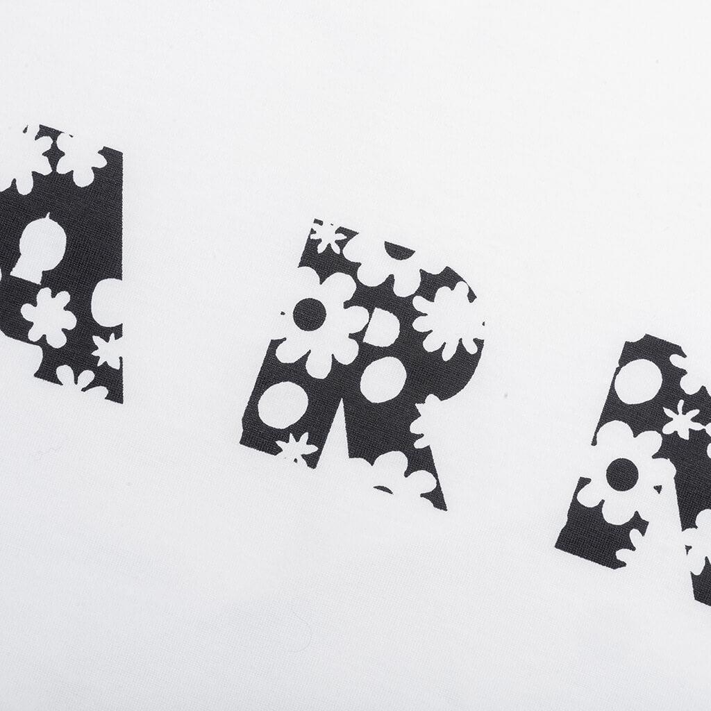 Pop Fields Logo T-Shirt - Lily/White Male Product Image