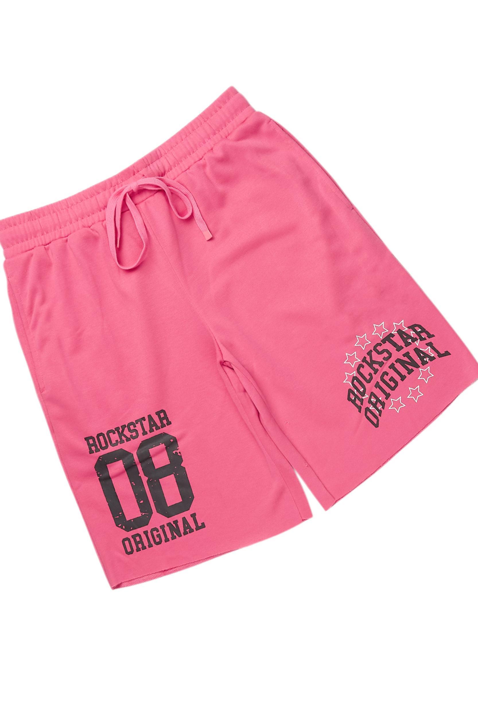 Ronnica Hot Pink T-Shirt Short Set Female Product Image