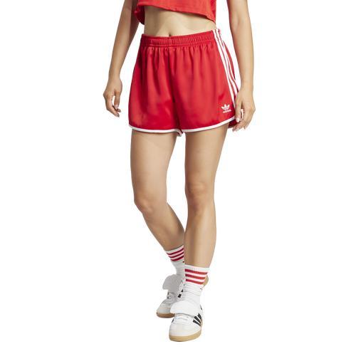 adidas Adicolor 3-Stripes Sprinter Shorts Signal Green L Womens Product Image