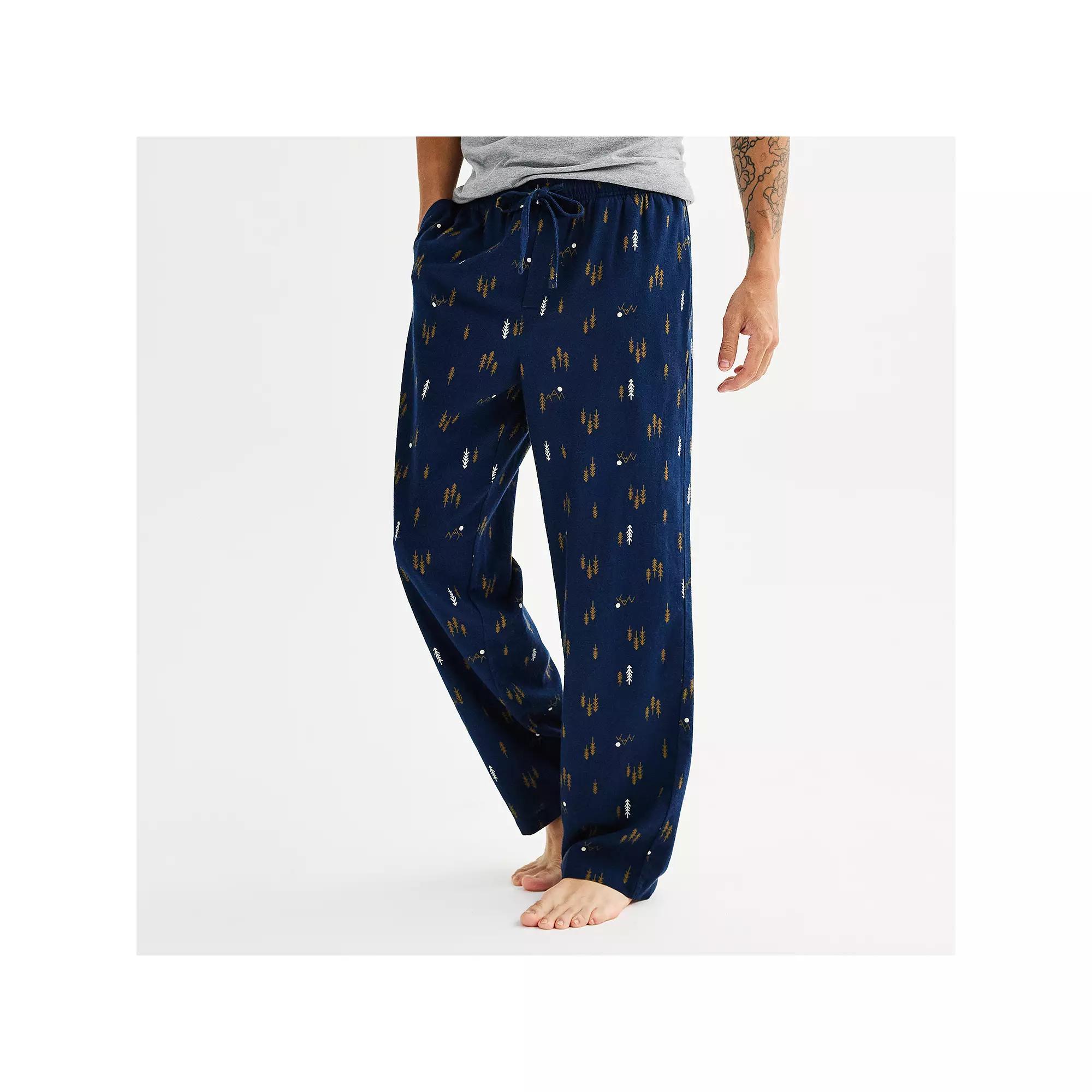 Men's Sonoma Goods For Life® Flannel Drawstring Pajama Pants, Size: Large, Red Buffalo Deer Product Image