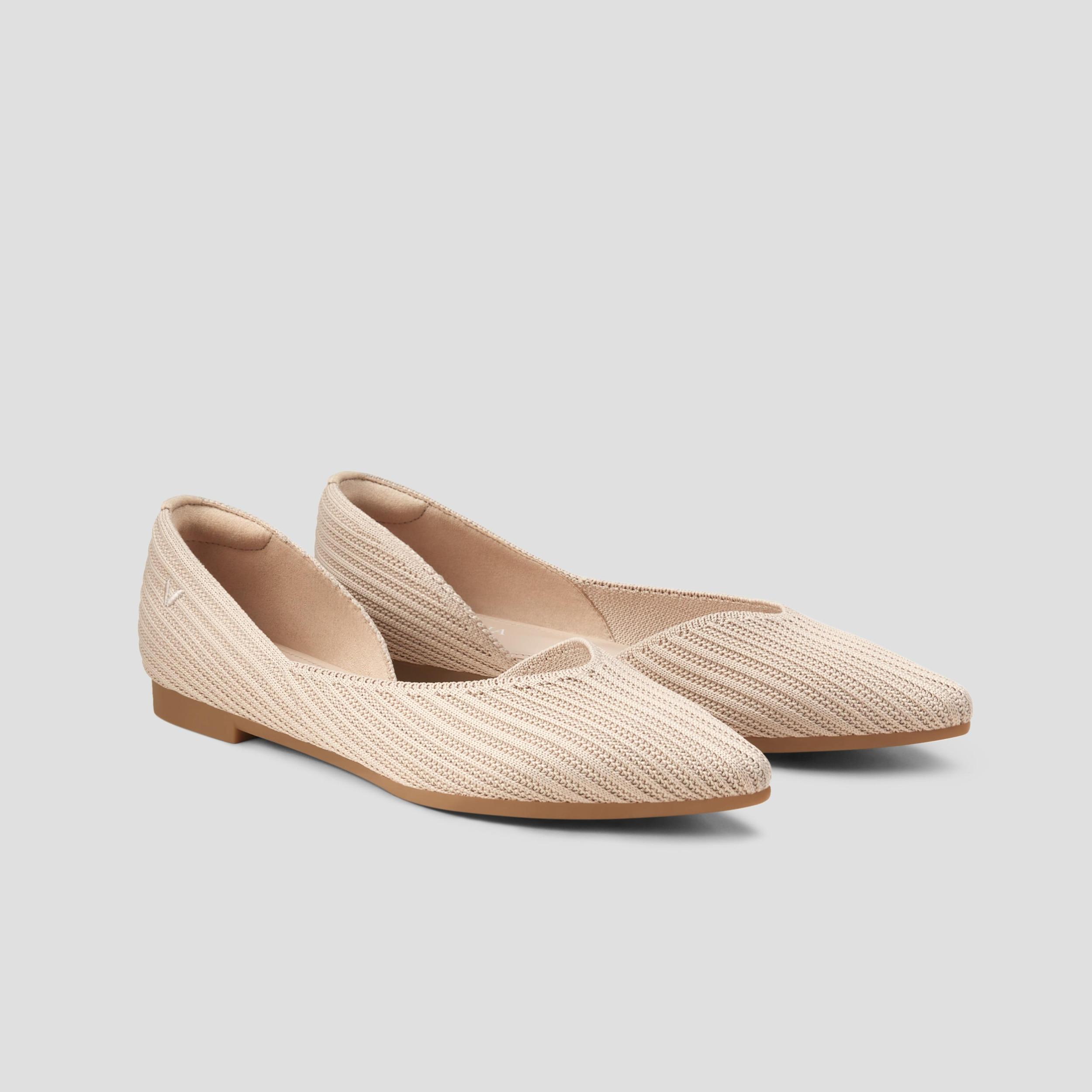 Pointed-Toe D'Orsay Flats (Melia) Product Image