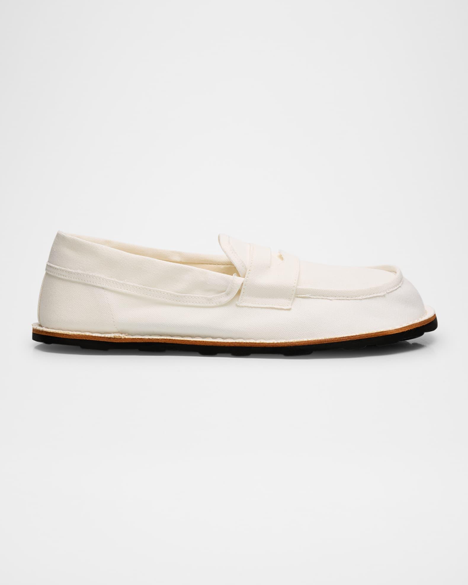 Men's Canvas Moc-Toe Penny Loafers Product Image