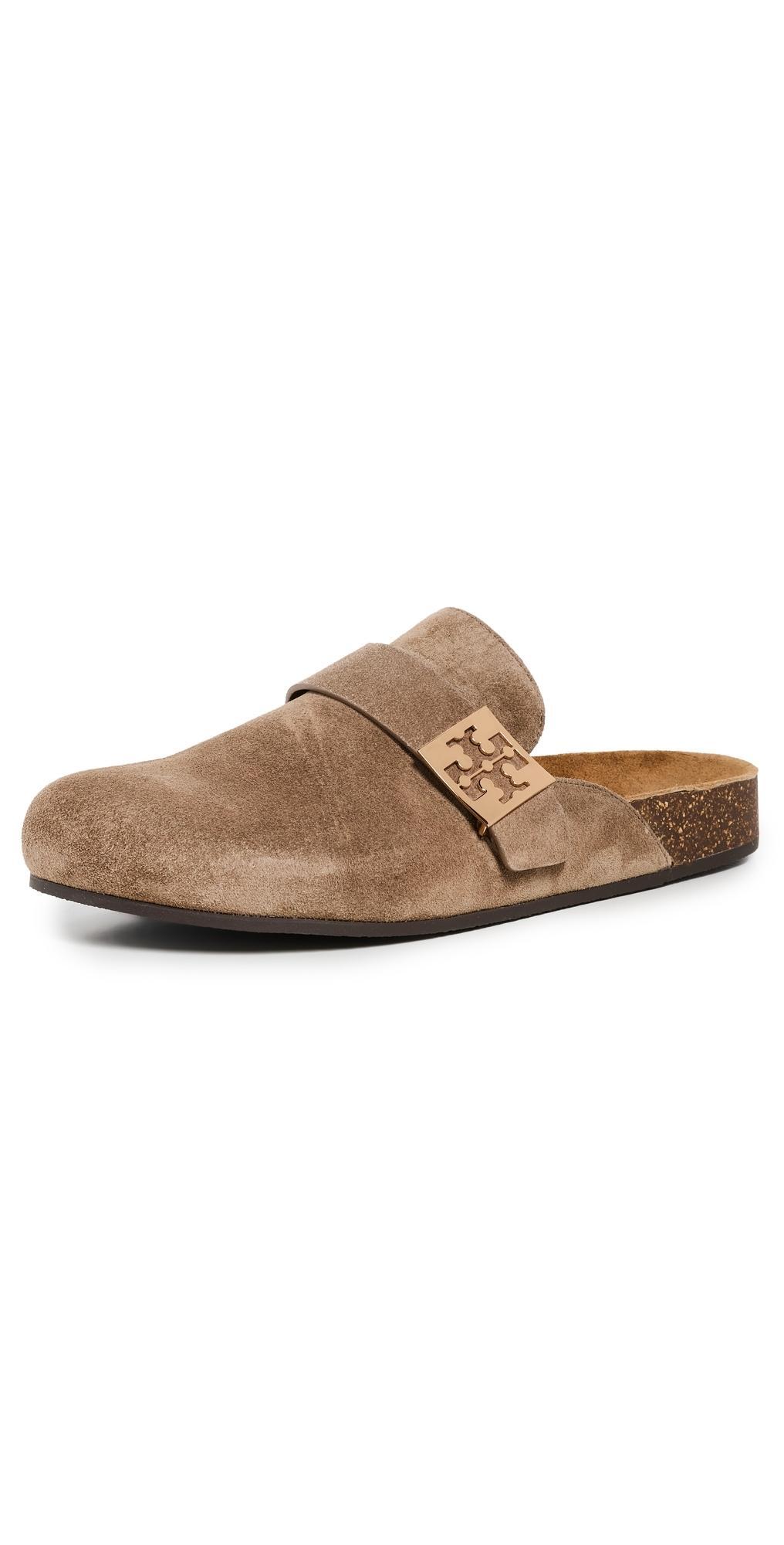 Mellow Suede Buckle Slide Mules Product Image