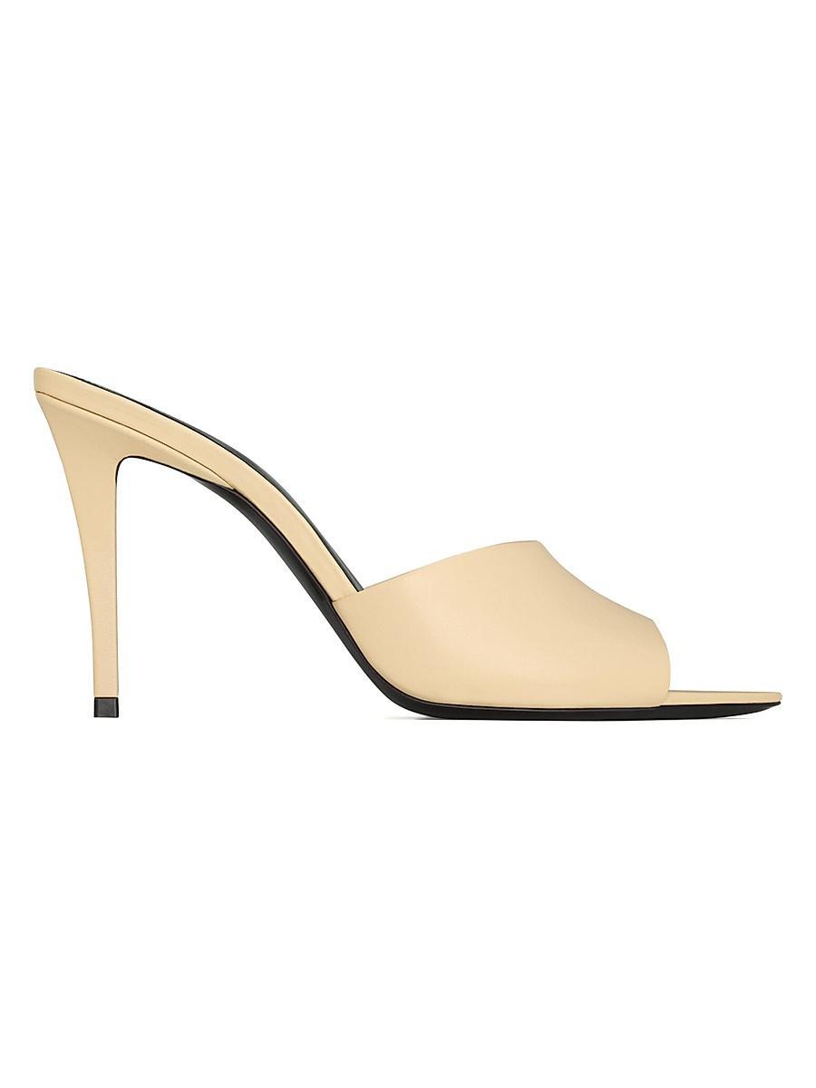 Womens Romy Mules in Smooth Leather Product Image
